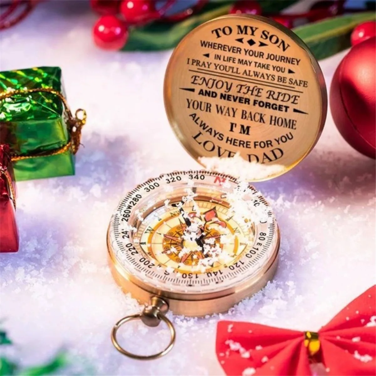 Наслаждайтесь поездкой медный компас подарок для детей кемпинг пеший туризм