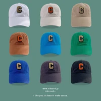 cotton baseball caps womens c letter snapback hats high quality embroidery outdoor hip hop hat flat top cap for men wholesale