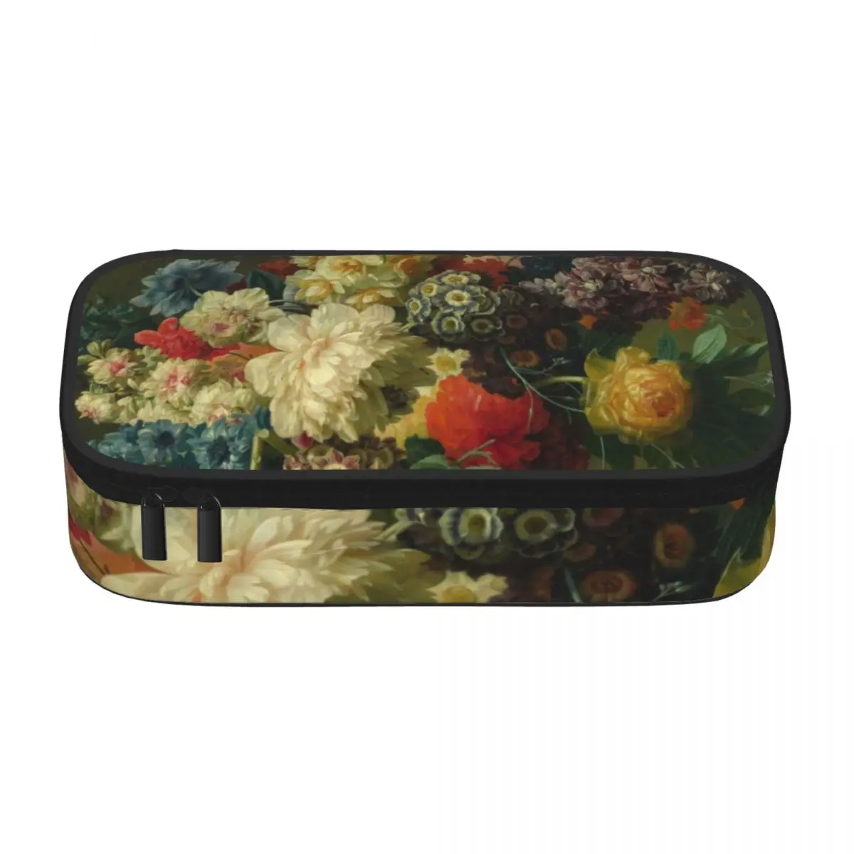 Flower In A Vase Pencil Case Cornflowers Print Retro Multi Function Zipper Pencil Box School Boy Girl Pen Pouch