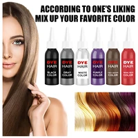 hair dye long lasting safe liquid fast dyeing beauty tool for home use light gray color hair dye cream hair wax hair color