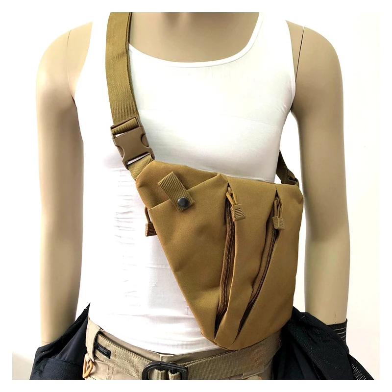 

Multifunctional Concealed Tactical Storage Gun Chest Bag Men's Military Holster Crossbody Nylon Shoulder Bag Anti-theft Hunting