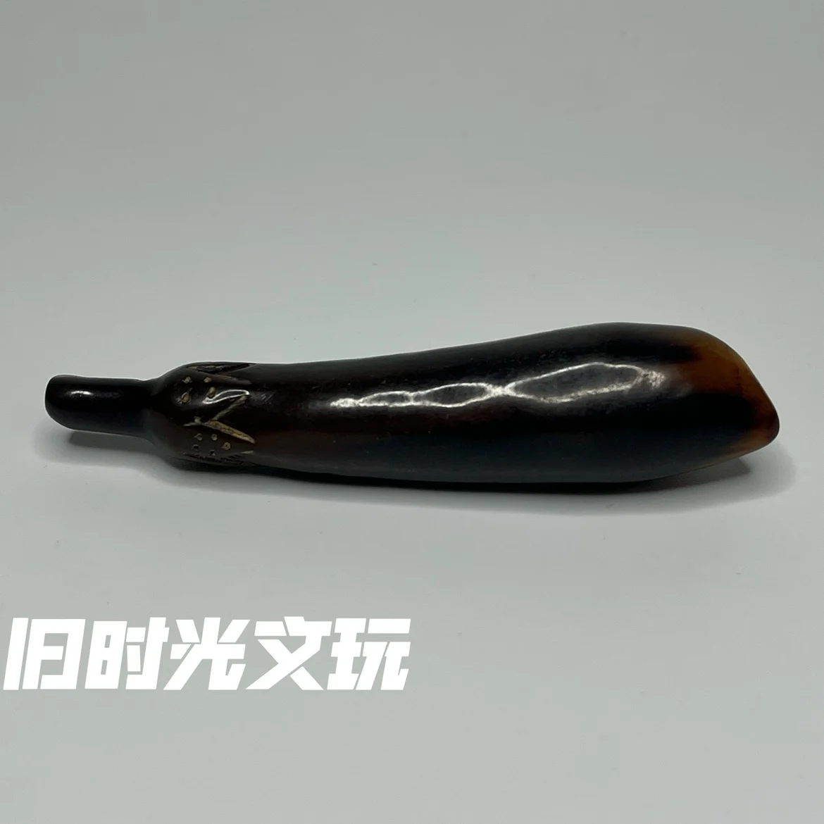 Оригинальная фотография бутика подвеска из рога резной огурец баклажан ручка