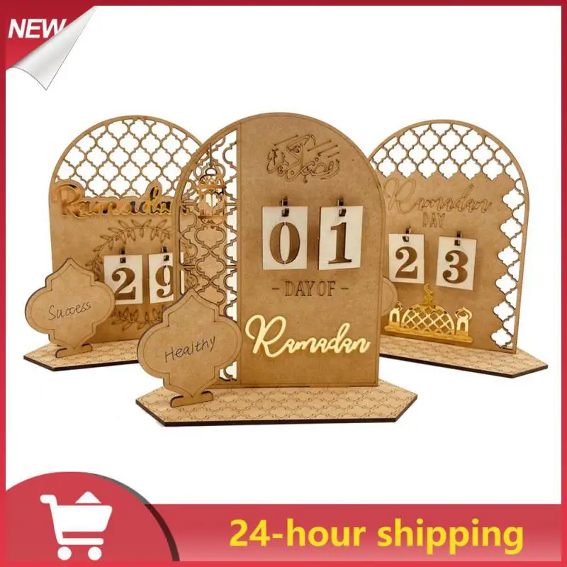 

Ramadan Countdown Calendar Eid Mubarak Wooden Ornament 2023 Ramadan Decoration For Home Islam Muslim Party Decor Ramadan Kareem