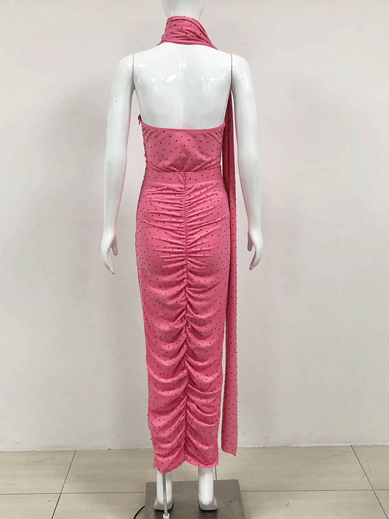 Высококачественный Женский облегающий комплект из 2 предметов с бриллиантами