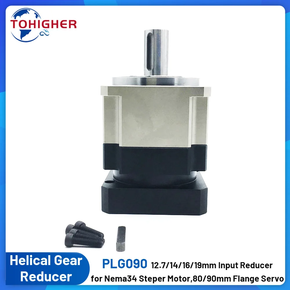 Шаговый двигатель Nema34, планетарный редуктор, спиральный понижающий редуктор, редуктор для фланцевого шагового двигателя 86 мм, 80, 90 мм, 750 Вт, сервопривод