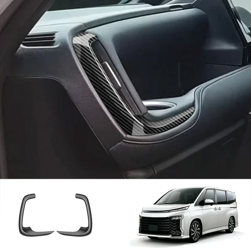 

ABS углеродное волокно для Toyota Voxy 90 серии 2021 2022 2023, аксессуары для интерьера, переключатель окон, дверная ручка, крышка выхода переменного тока RHD
