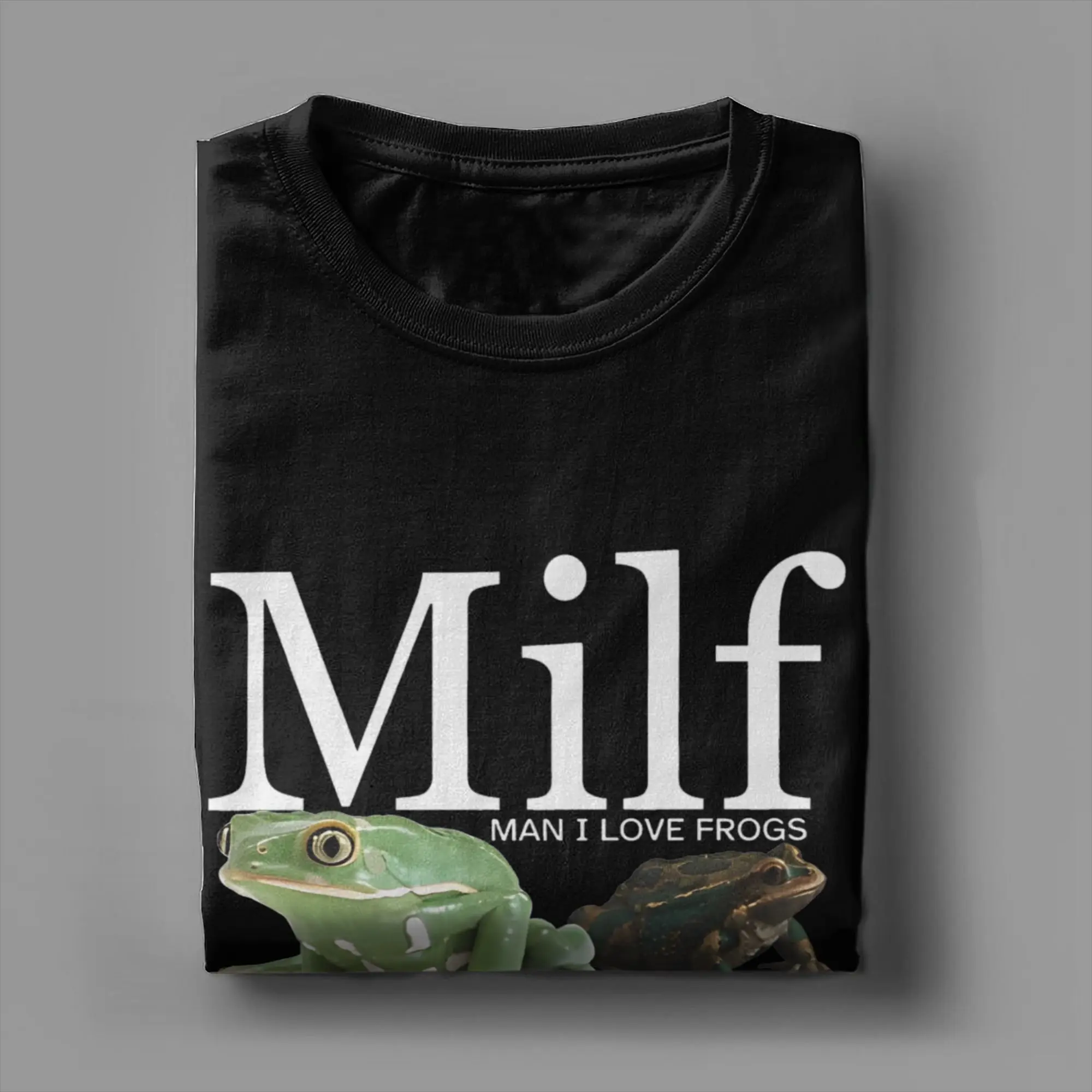 Мужская и женская футболка MILF Man I Love Frogs хлопковые топы повседневные футболки с
