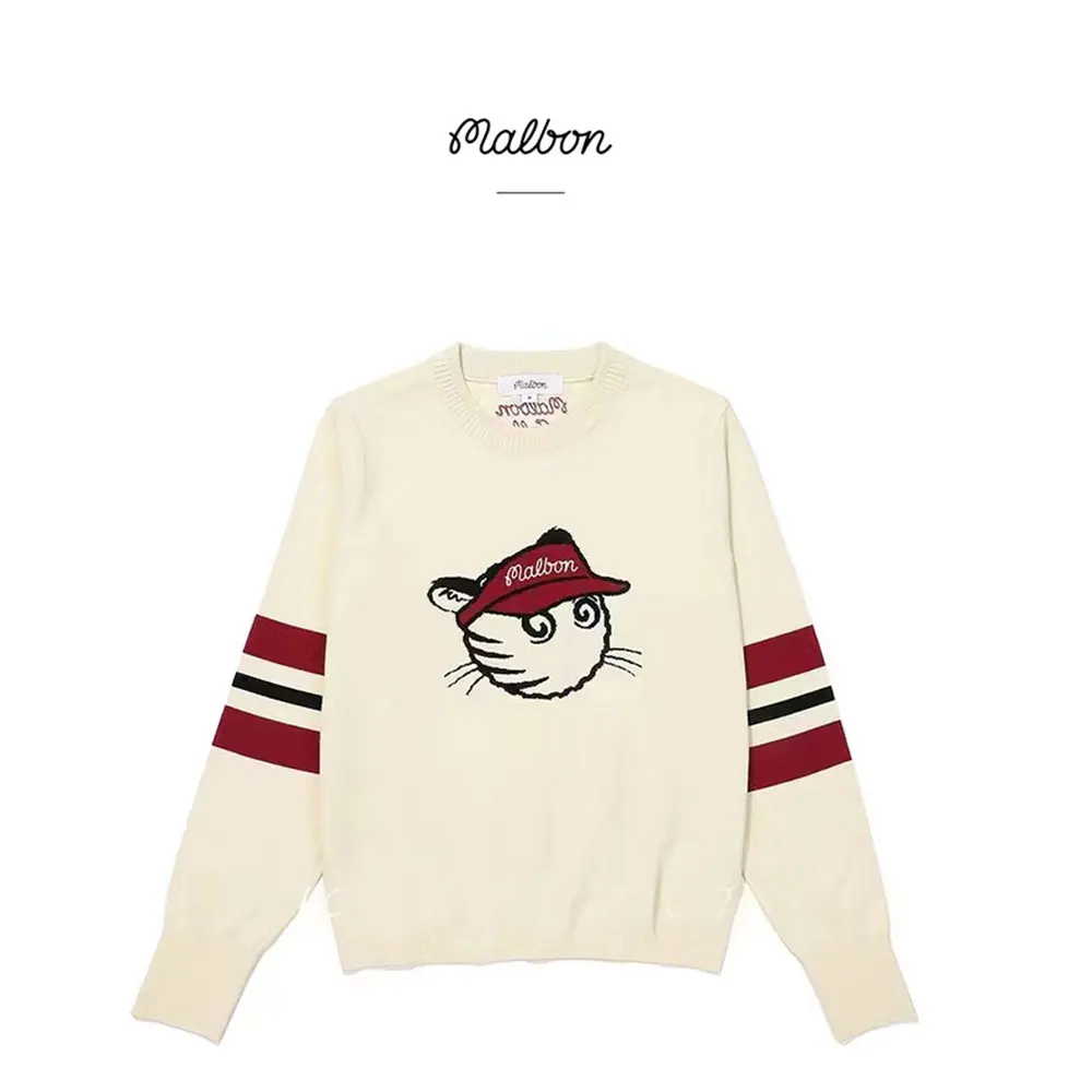 2022 new malbon golf clothing new women's rabbit cashmere jersey golf jersey casual sports fashion