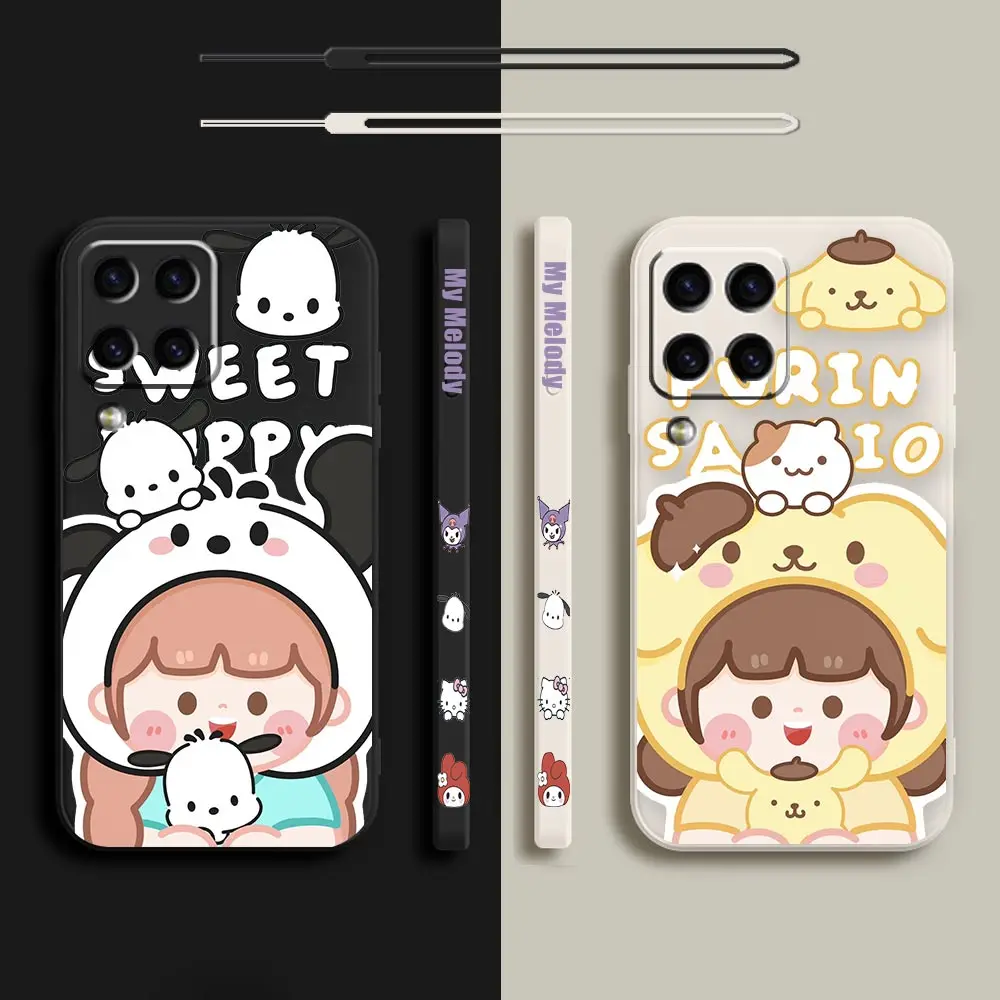 

My Melody Pochacco Anime Case For Samsung M62 M53 M52 M51 M33 M31 M30 M21 M20 M10 Note 20 10 9 8 Ultra Plus Lite 5G Cover Fundas