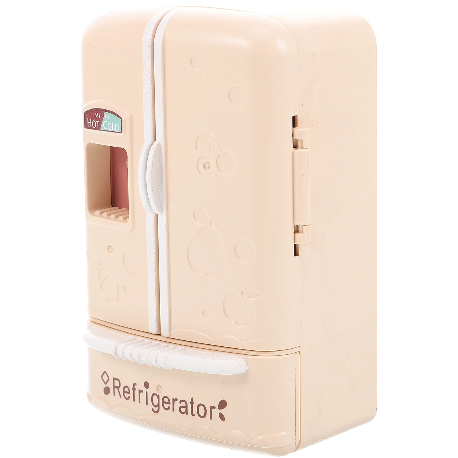 

Dollhouse Mini Fridge Tiny House Refrigerator Miniature Fridge Ornament Pretend Play Toy(1:12 Scale)