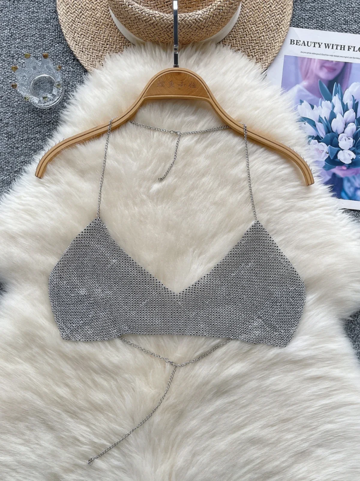 Европейский Стиль Женская цепочка с вырезами на шее открытой спиной Женские