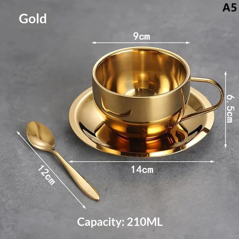 

Набор кофейных чашек из нержавеющей стали для дома