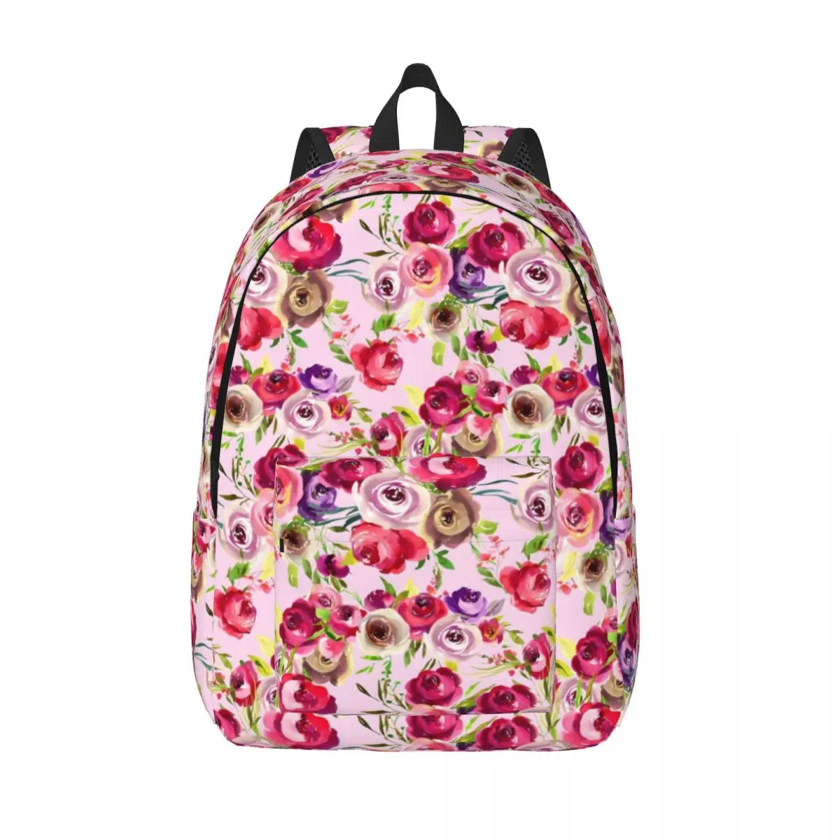 

Милый розовый рюкзак женский акварельный цветочный узор рюкзаки полиэстер Kawaii школьные сумки дорожный рюкзак высокого качества