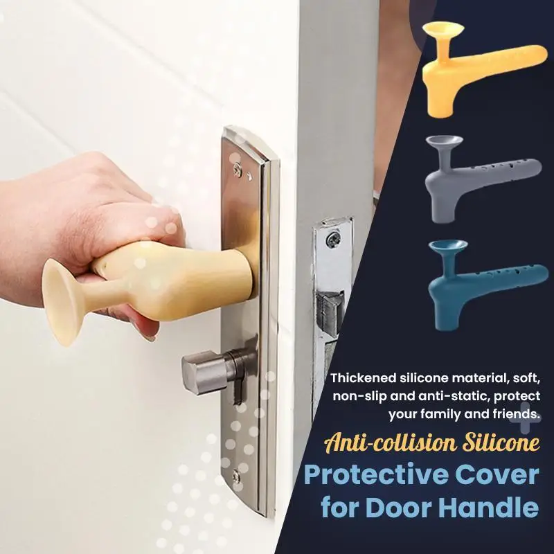 

Anti-collision Silicone Door Knob Covers Handle Sleeve Pull Handle Gloves Protector for Bedroom Baby Crash Protection Sleeve