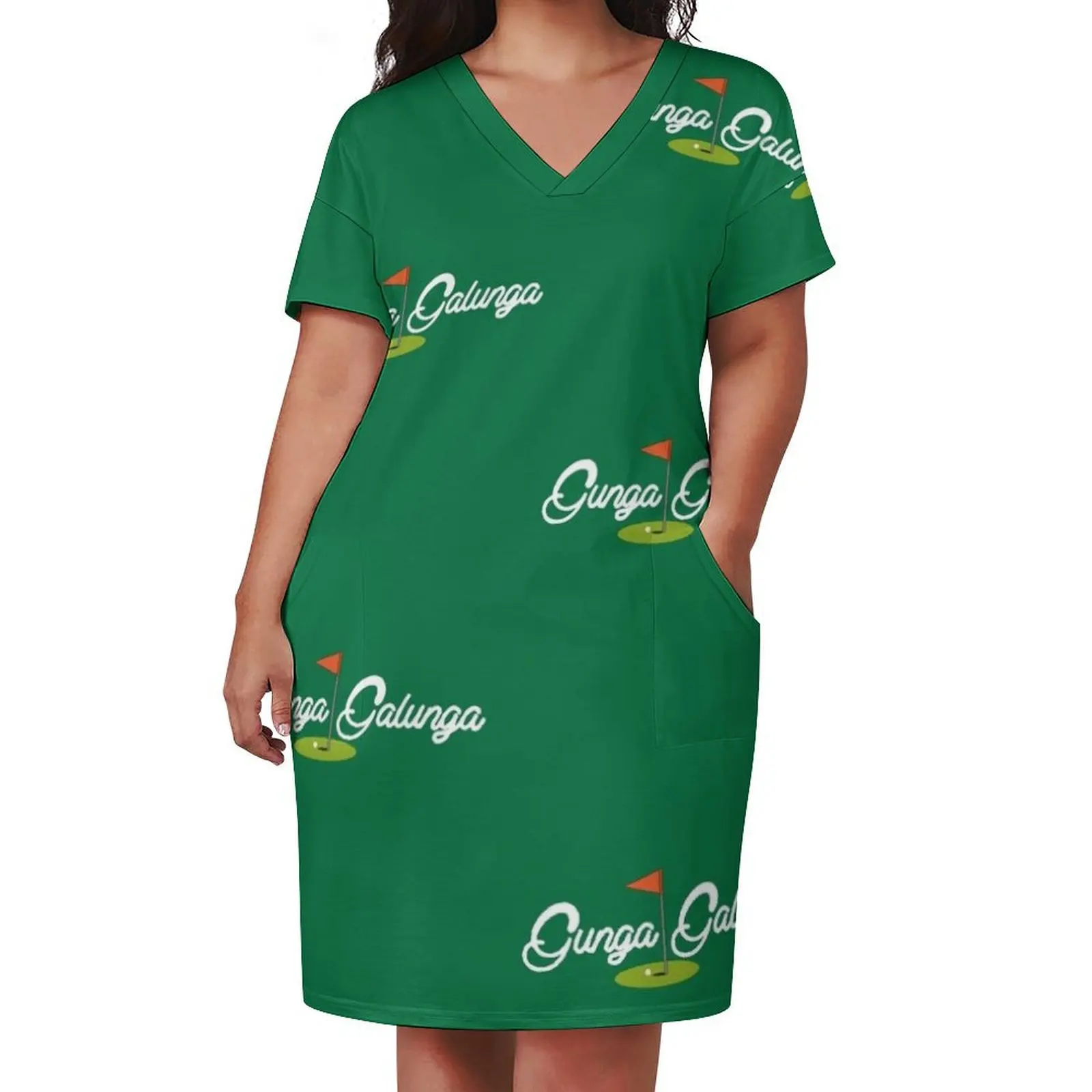 Платье Gunga Galunga от Caddyshack свободное платье с карманами платья для женщин женское