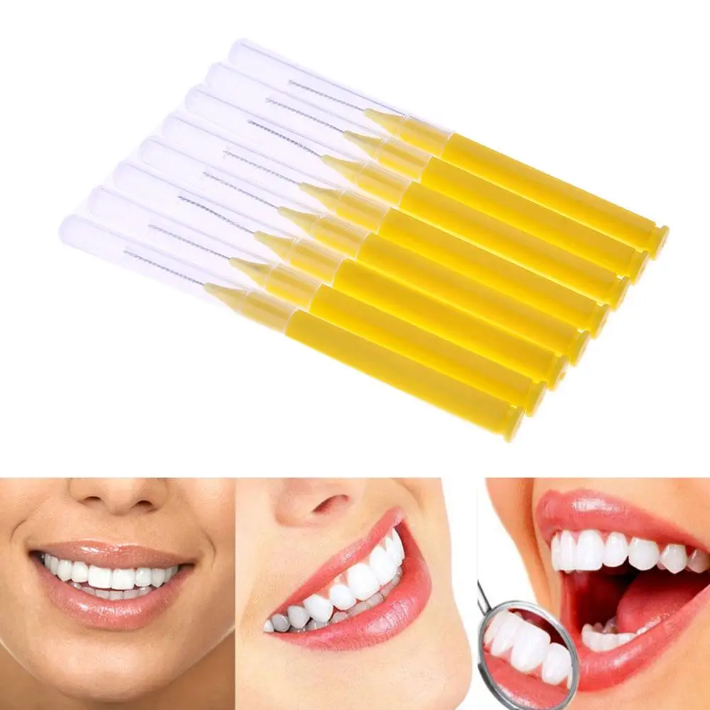 

16pcs/Pack Toothpick Dental Interdental Brush 0.6-1.5Mm Cleaning Between Teeth Oral Care Orthodontic I Shape Tooth Floss