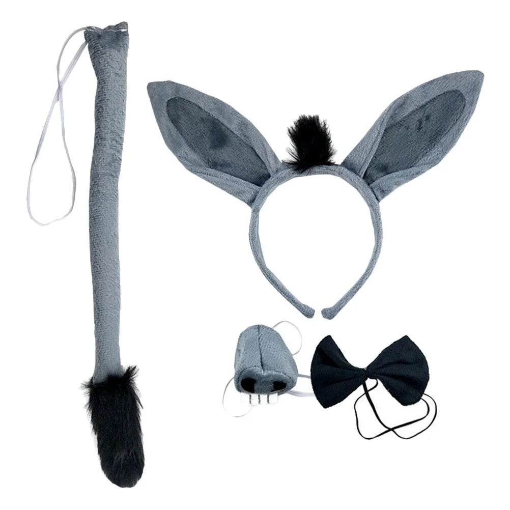 

Costumes Decorative Tail Bowtie Nose Prop Toddler Girl Hair Accessories Woman Headband Accessories
