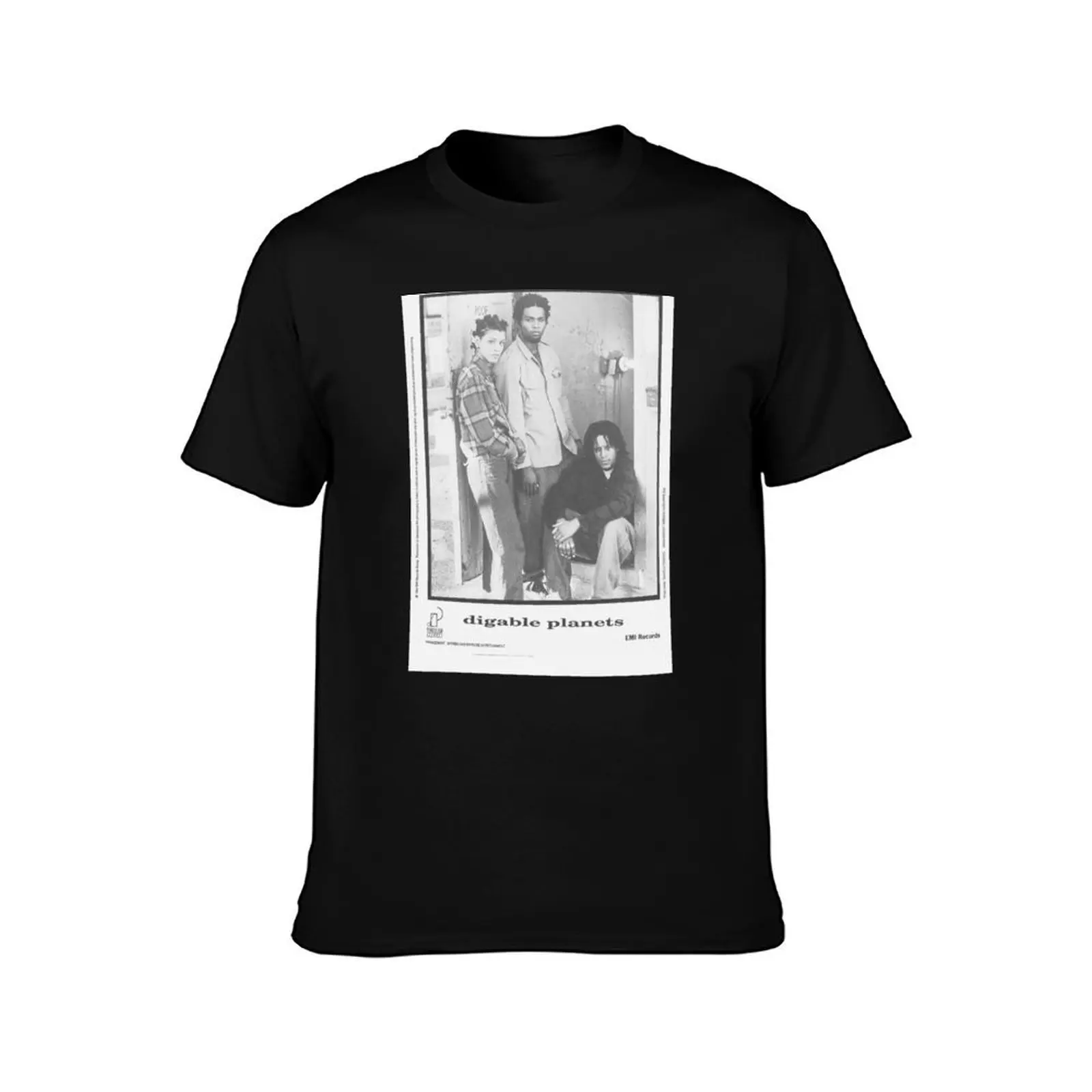 Фото Футболка digable planets design, базовая футболка из смесового хлопка с короткими рукавами №2