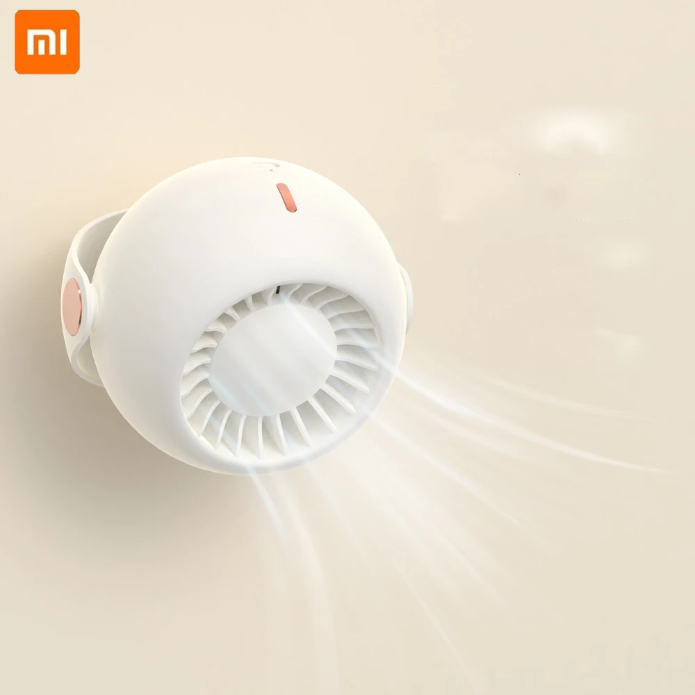 Xiaomi 2023 новый мини-USB лежащая утка висит на шее маленький вентилятор висит на стене портативный бесшумный офисный студенческий настольный вентилятор