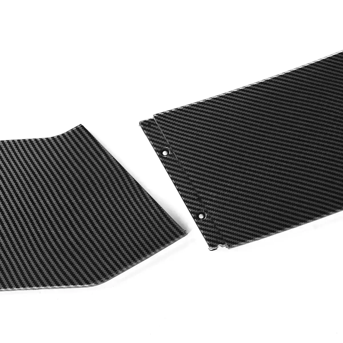 3x Carbon Fiber Look Universal Car Front Lip Bumper Splitter Spoiler Guard For AUDI A3 A4 A5 A6 A7 A8 Q3 Q5 Q7 RS5 Body Kit