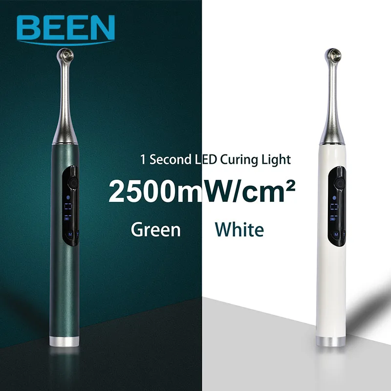 

BEEN Dental Wireless LED Curing Light 1 Sec Light Cure High Power Broad Spectrum 2500 MW/CM² Dentist Equipment Resin Curing Lamp