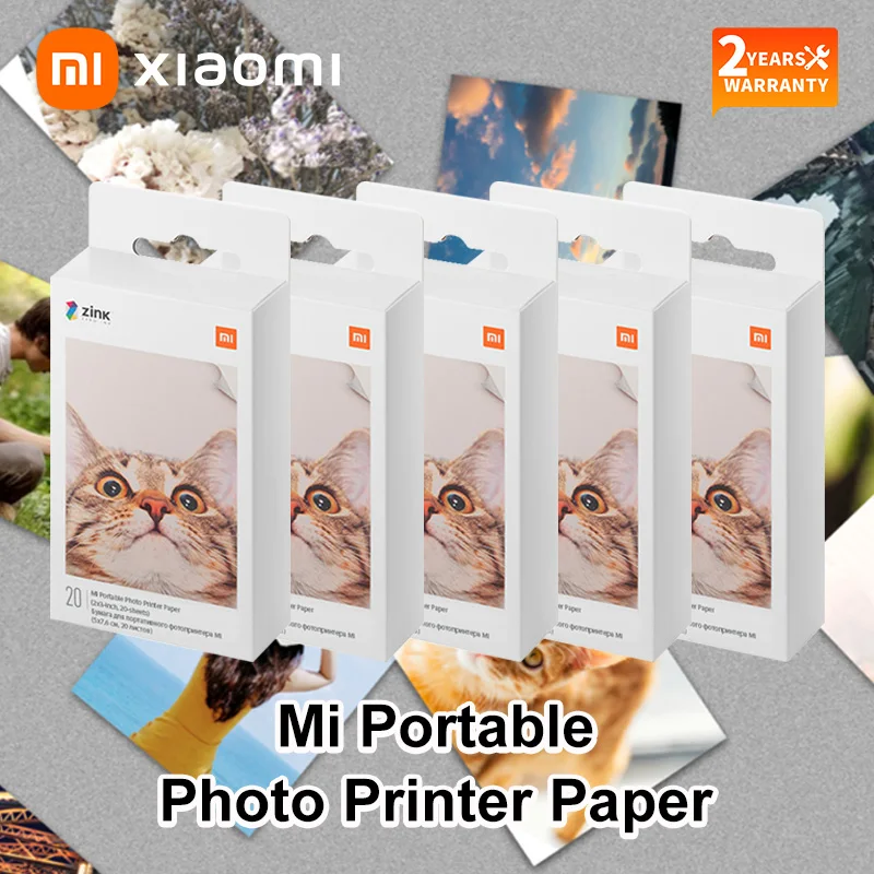 Оригинальный портативный принтер Xiaomi ZINK самоклеящаяся фотобумага цветная