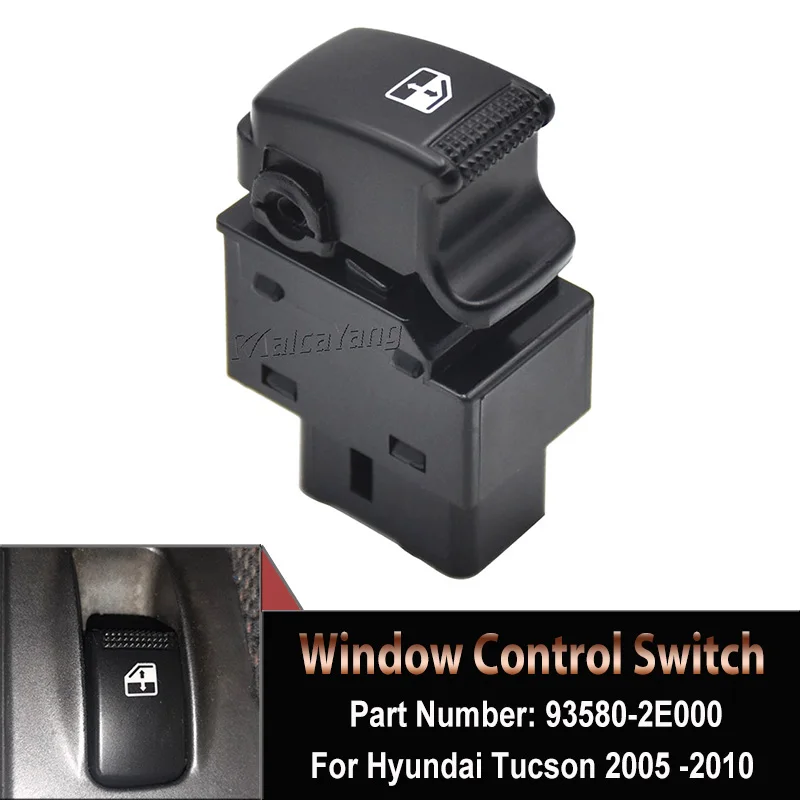 

Plastic Single Power Window Lifter Switch For Hyundai Tucson 2005-2009 2010 93580-2E000 93580-2E300 93580-2B000 Car Accessories