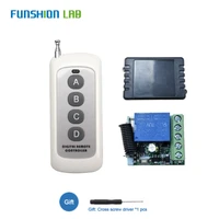 433mhz universal wireless rf remote control switch dc 12v 1ch relay receiver module 433 mhz transmitter remote light switch tx