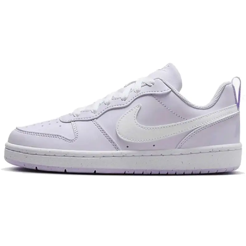 【Настроить】Nike Court Borough Обувь для скейтбординга Женские низкие фиолетовые
