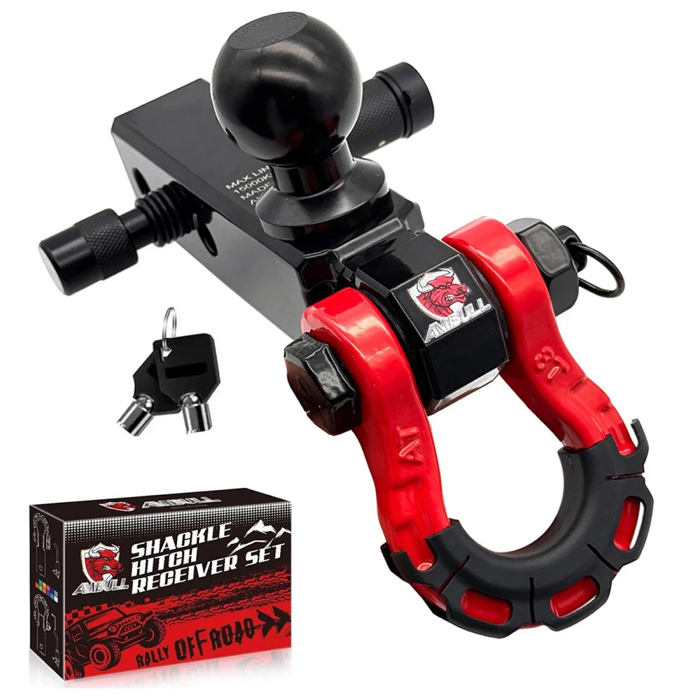 

Приемник сцепного устройства прицепа Крюк для прицепа с 3 отверстиями Буксирный крюк 8T с шаровым креплением для прицепа с подходит для 2-дюймового буксировочного комплекта для грузовиков, джипов