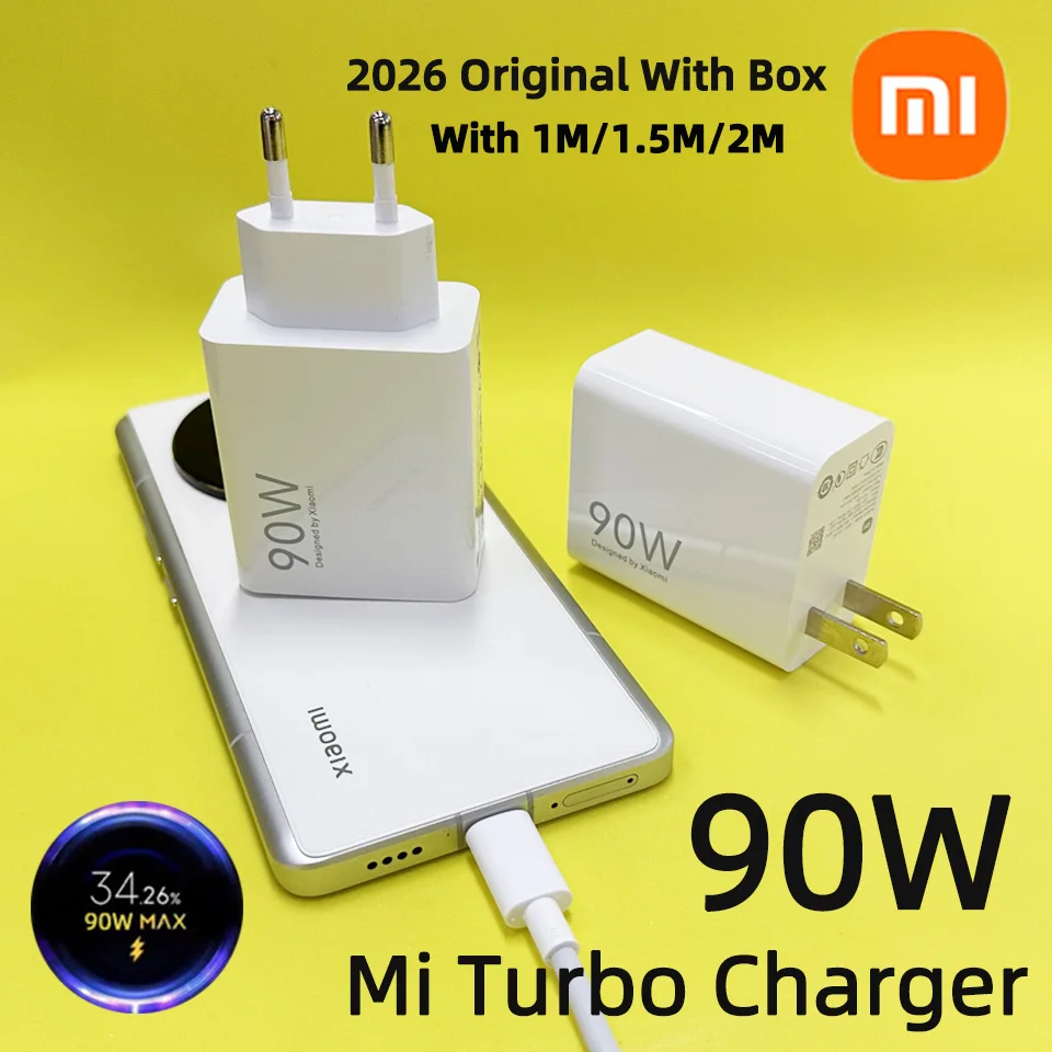Original Xiaomi Charger 90w Hyper Turbo Chargers Cargador Rapido Tipo C XiaoMi 17 15 T 15t 14 Ultra 13t 12 Poco X8 X7 F8 Adapter