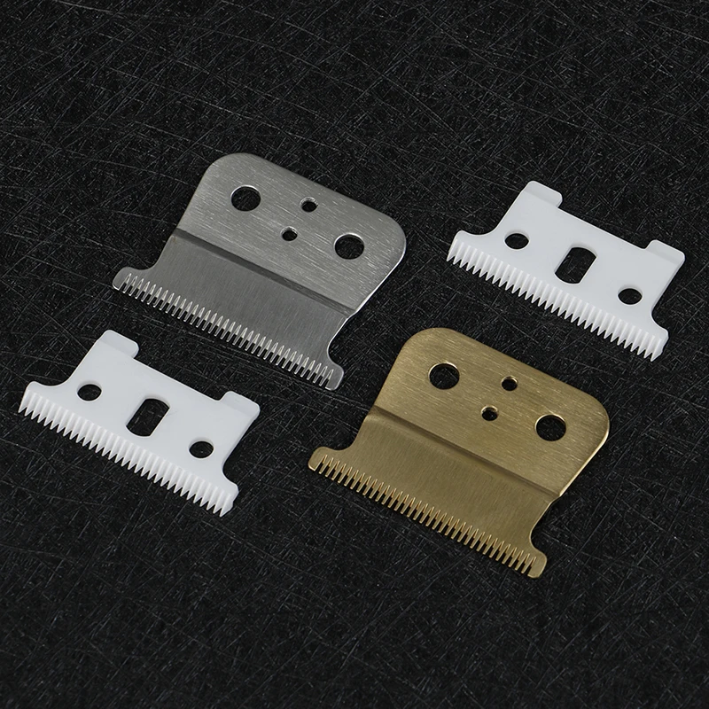 2PCS Ceramic Barber Cutter Blade T-outliner Replace Set Fit 