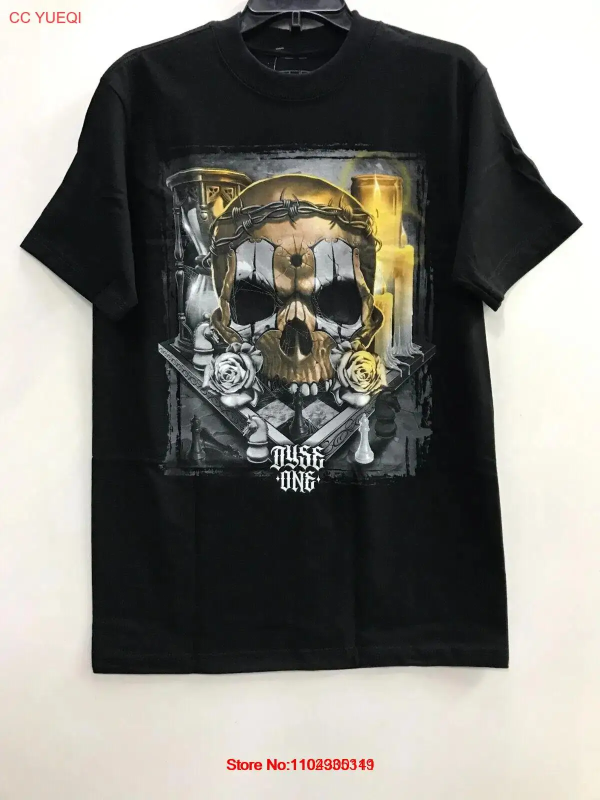 Мужская футболка Dyse One &quotШехмат&quot черная