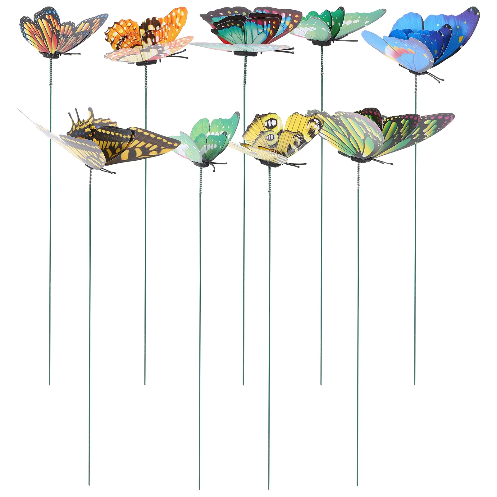 

10 шт., декоративные садовые бабочки
