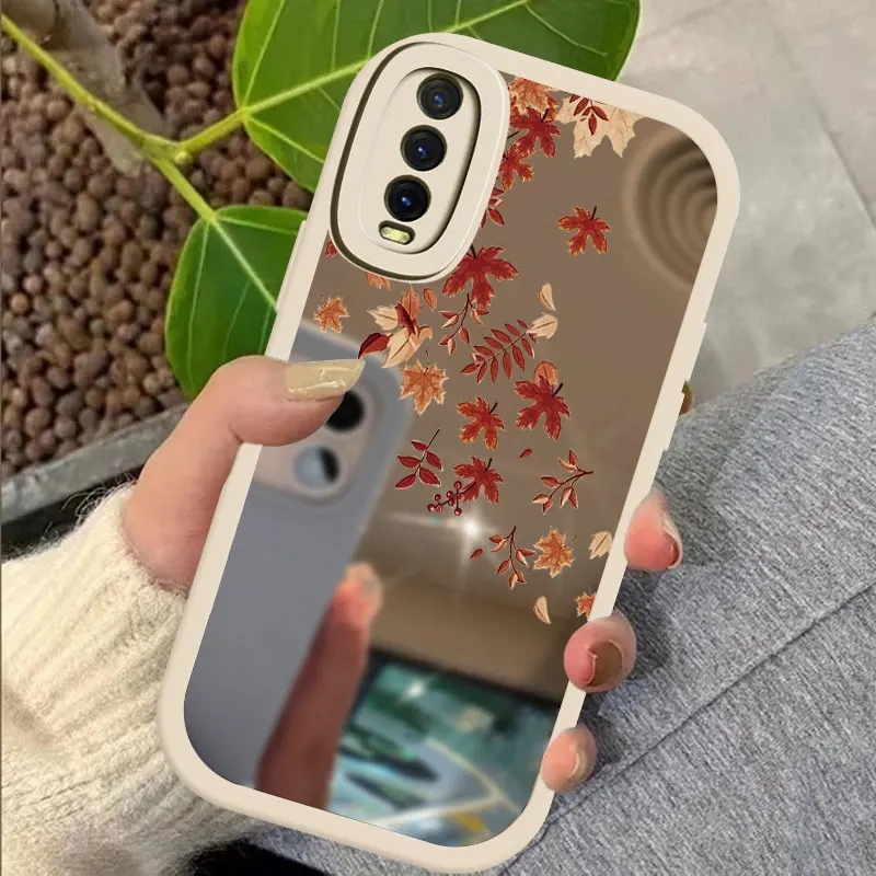 Флейта для Vivo Y15A Y01 Y16 Y17 Y3 Y12 Y12S Y21A Y20S Y21 Y21S Y02 Y15S Y15 Y19 Y5S Y20 зеркальный мягкий чехол с