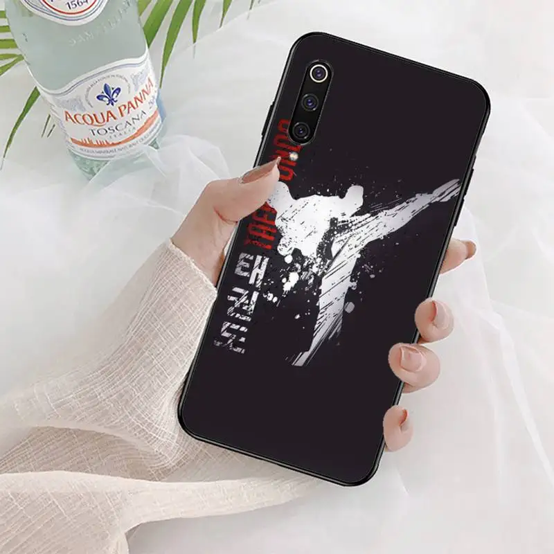 ota samego etui na telefon Kungfu Taekwondo dla Samsung S20 lite S21 S10 S9 plus Redmi Note8 9pro Huawei Y6 okładka