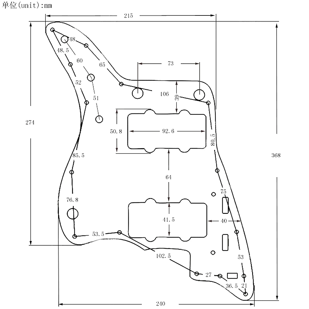1 шт. защита для гитары металлический алюминиевый сплав электрогитары JM Передняя