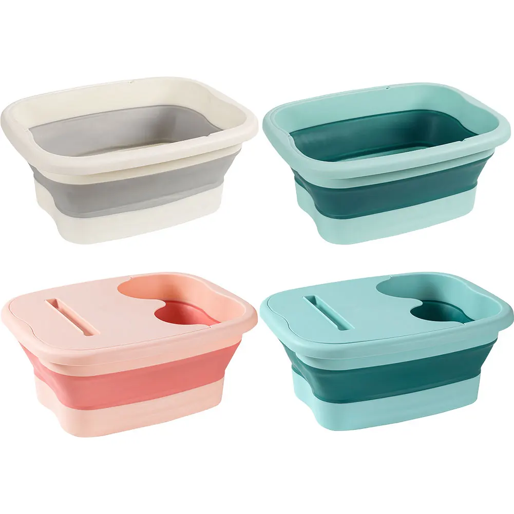 Портативное массажное ведро для ног легко хранить в ванной комнате расслабления