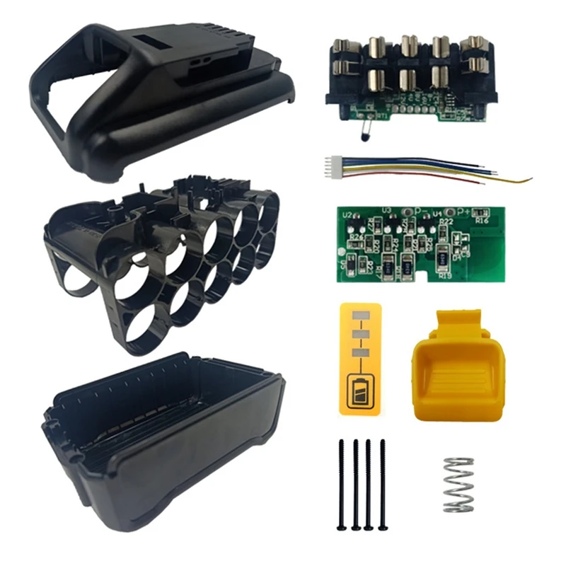 

Promotion! 10X21700 DCB200 Li-Ion Battery Plastic Case PCB Charging Protection Circuit Board Box Shell For Dewalt 18V 20V 8Ah To