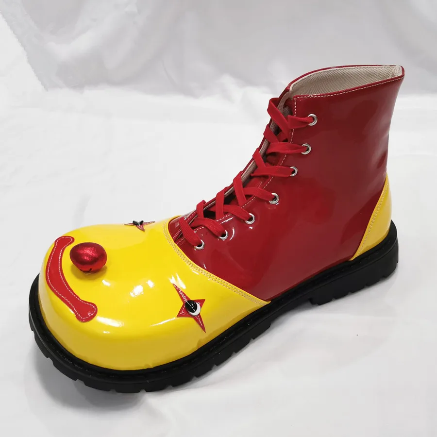 34 см сапоги клоуна с улыбающимся лицом для взрослых обувь косплея большого