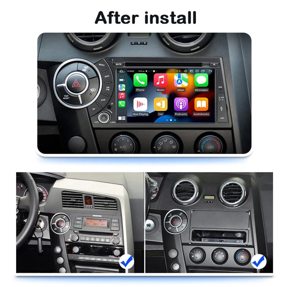 Автомагнитола 2 din Android 11 Аудио мультимедийный плеер с экраном для Ssang yong Ssangyong Actyon