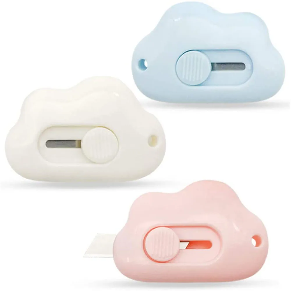 

30 шт. Милая компактная портативная бритва в виде облака, лезвие для бумаги, офисные канцелярские принадлежности для резки, студенческие худ...