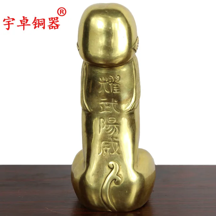 Yu Zhuo bronze copper casting handis of copper copper swagger before others male penisroom Art Statue