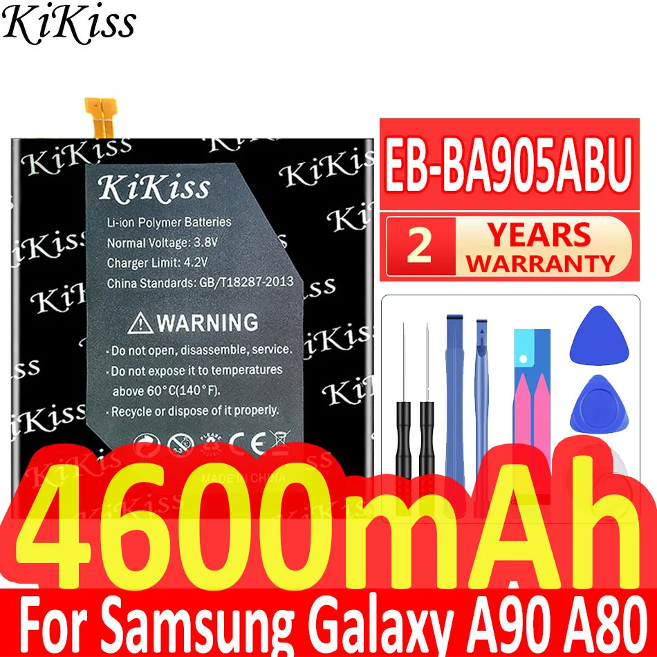 

KiKiss EB-BA905ABU 4600mAh Battery for Samsung Galaxy A90 A80 SM-A905F SM-A8050 SM-A805F SM-A805F/DS Batteries + Tools