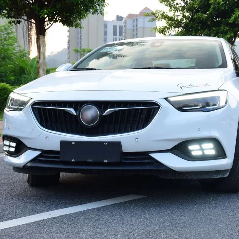 Светодиодные дневные фары для Opel Insignia 2017 2018 2019 желтая функция указателя поворота