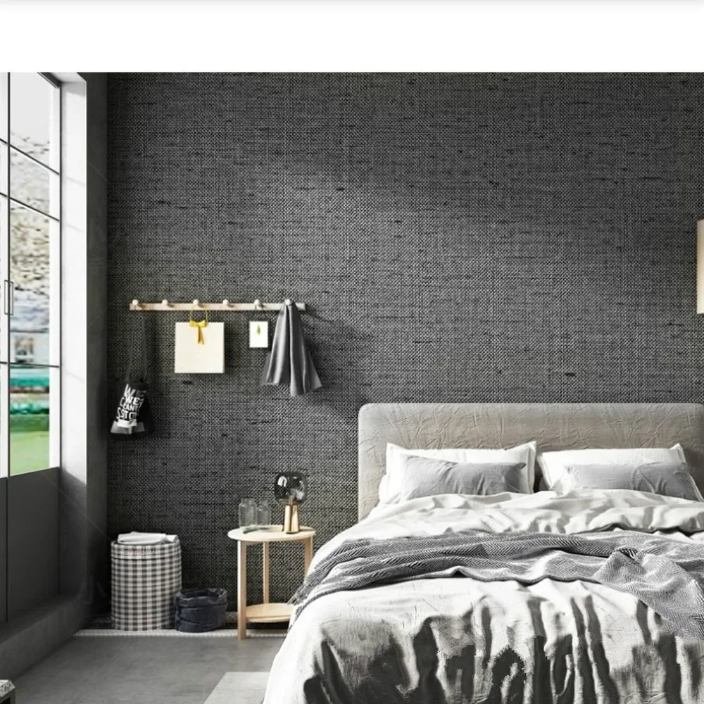 Льняная текстурированная домашний декор самоклеящиеся обои сделай сам для