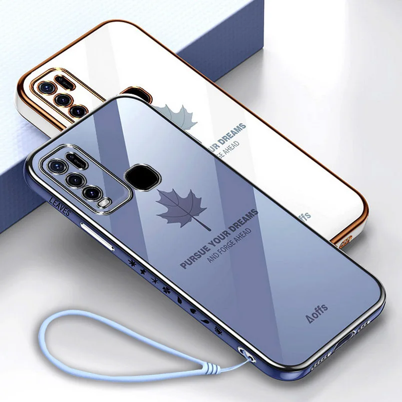 Защитный чехол из мягкого ТПУ для VIVO Y50 Y30 Y20 Y20S Y52S Y70S Y73S Y76S Y66 Y79 Y97 Y93 Y85 Y83 Y19