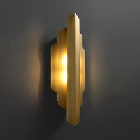 copper wall lamp gold warm light modern minimalist lamp luxury design living room background wall decoration lampara pared a