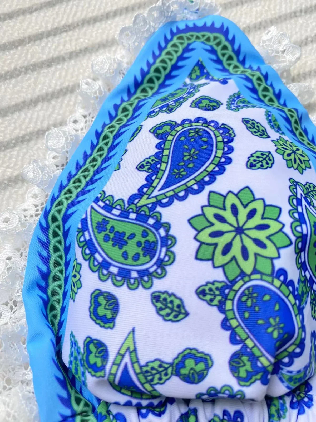 Женский купальник Бандажное бикини с пуш-ап сексуальный комплект стринги