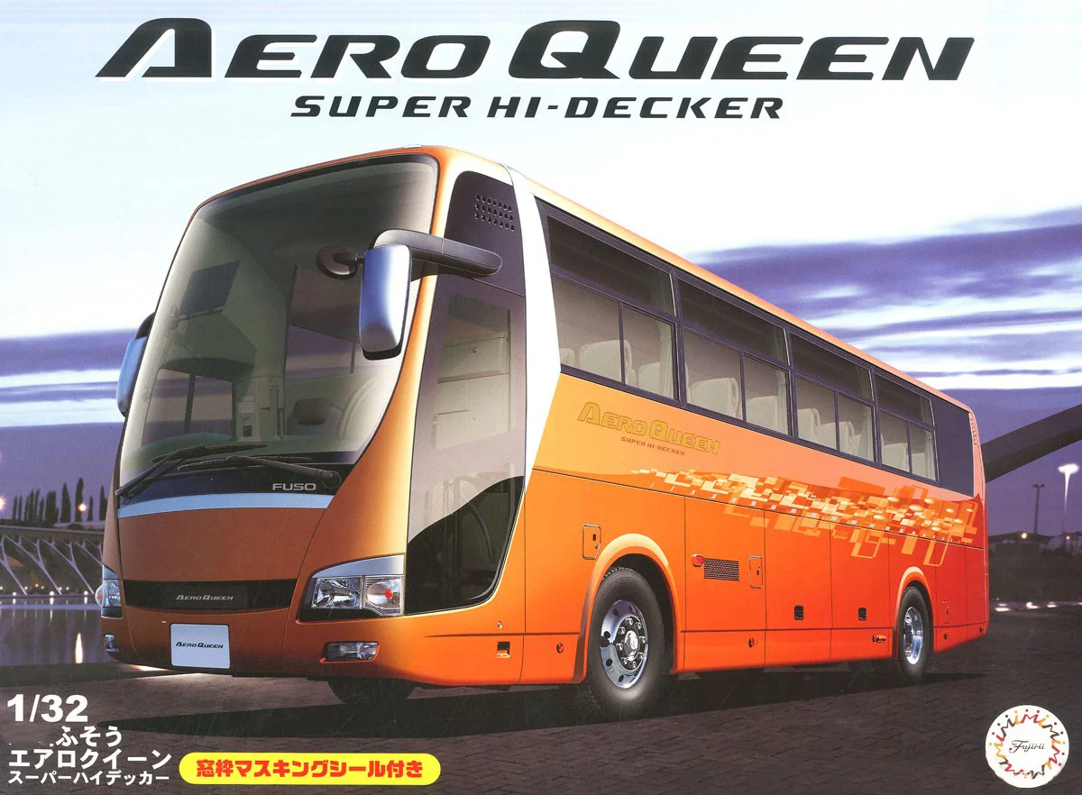 

FUJIMI 1:32 Fuso Aero Queen 01200 Bus Assembled Vehicle Model Limited Edition Static Assembly Model Kit Toys Gift